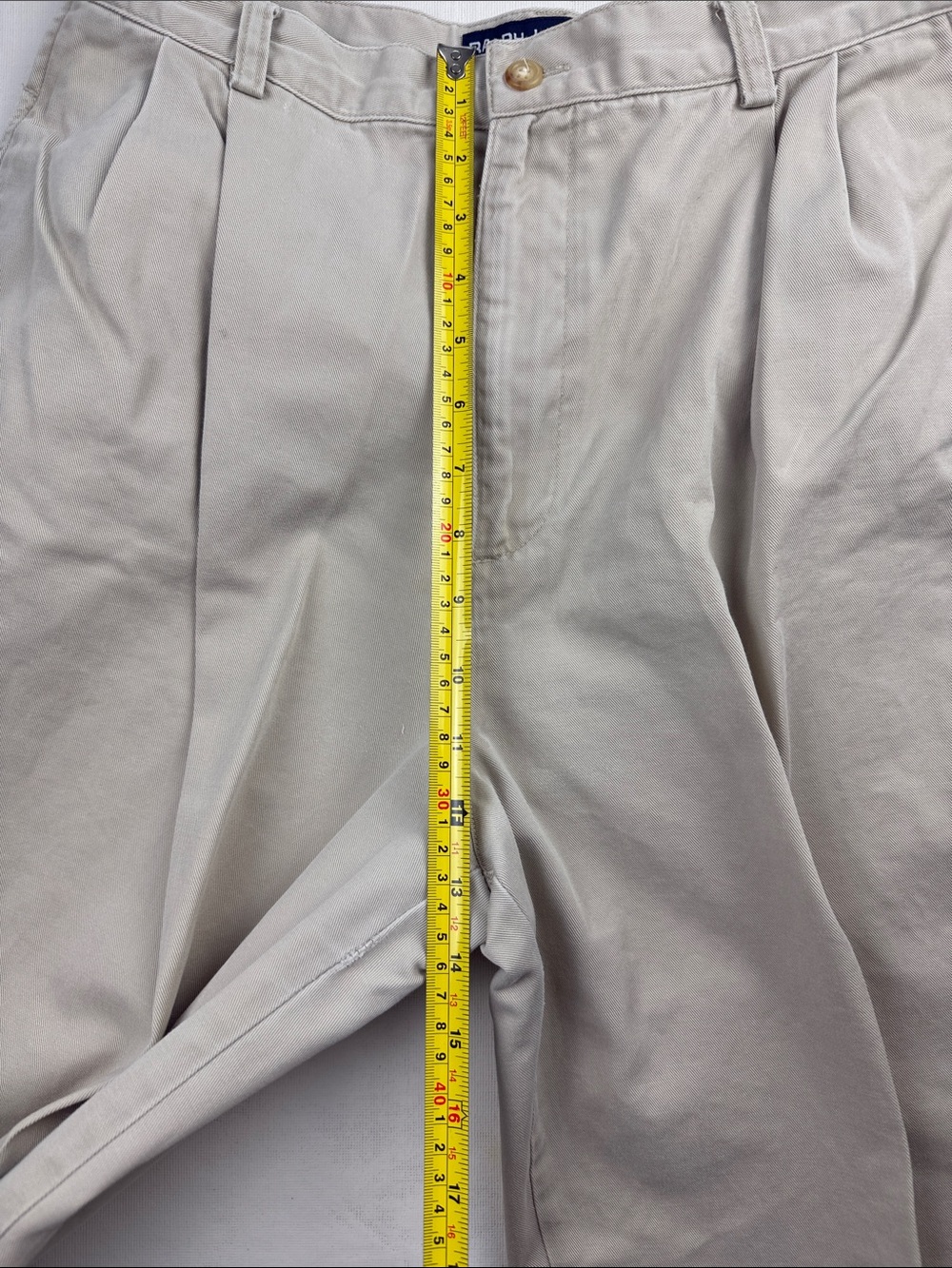Ralph Lauren Polo Sport Light Khaki Pleated Cuffed Chino Pants Size 10P - Picture 6 of 14